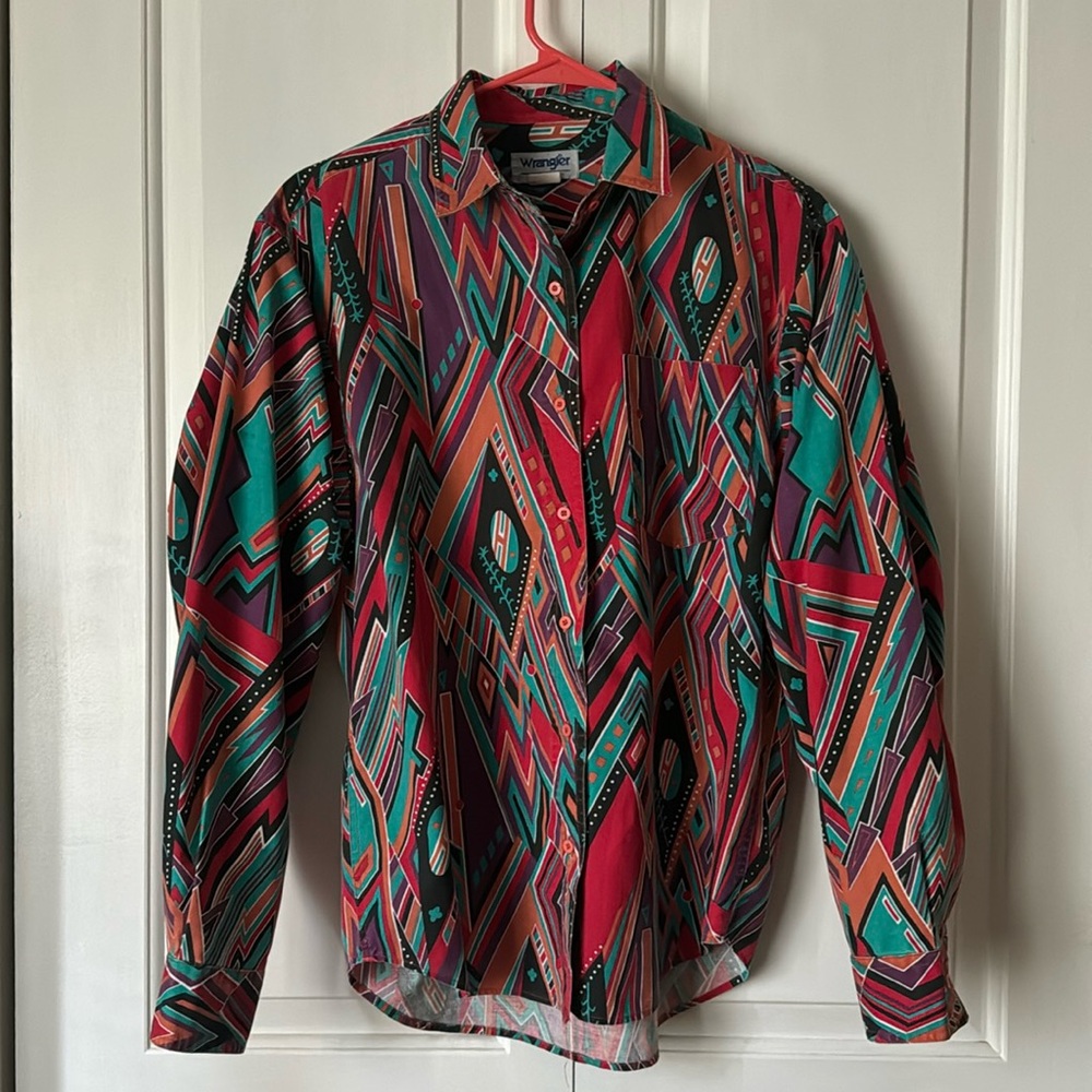 Vintage Women’s Wrangler Southwestern Button Up